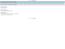 Tablet Screenshot of personalizedcandles.net